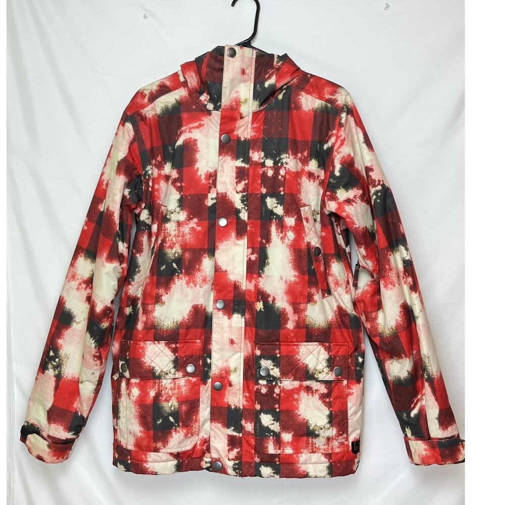 Burton Women’s S Black Red White Collection DryRide Ski Snowboard Zip Jacket